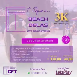 1° open de BEACH DELAS  CFT LIMEIRA  - FEMININO INICIANTE 