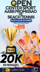 OPEN CENTER SPORT AABB PROMISSÃO DE BEACH TENNIS - SIMPLES MASCULINA C