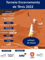 Torneio Encerramento de Tênis 2022 - Série Iniciante Masculino