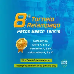 8º TORNEIO RELÂMPAGO PATOS BEACH TENNIS - MASCULINO B