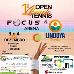 1º Open Beach Tennis Focus Arena by Lindoya Verão  - Feminina Iniciante