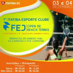 1º Itatiba Esporte Clube - FEJ Open de Beach Tennis - Categoria Mista C