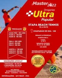 Master 2022 Drogarias Ultra Popular de Beach Tennis - Mista B