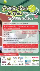 Corujão Bowl de Tênis Etapa Imobiliária do Futuro - Categoria B (2ª e 3ª classes)