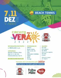 Circuito Verão de Beach Tennis - SOVA - INSCRIÇÕES DUPLAS