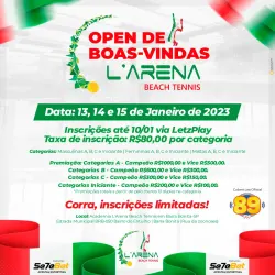 OPEN DE BOAS VINDAS L'ARENA BEACH TENNIS - MISTA C
