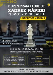1º Open de Xadrez Praia Clube