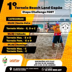FGBT25 - 1º TORNEIO BEACH LAND CAPÃO - ETAPA CHALLENGE - Dupla Feminina C