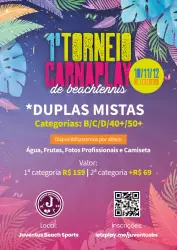 1° ABERTO CARNA PLAY JUVENTUS BEACH DE BEACH TENNIS - MISTA - D