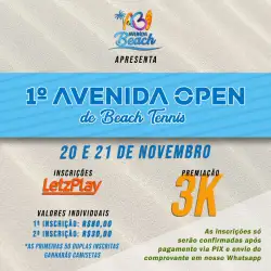1º Avenida Open de Beach Tennis  - Mista C