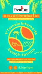 1º TORNEIO INTERNO BEACH TENNIS 2023 - PICA PAU COUNTRY CLUB - MASCULINO INICIANTE