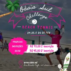 FGBT25 - OASIS SUL BEACH TENNIS - ETAPA CHALLENGE - Dupla Masculina D