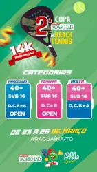 2ª COPA NOSSO LAR DE BEACH TENNIS - Masculino 40+