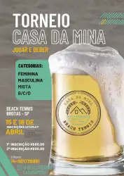 1º TORNEIO JOGAR E BEBER CASA DA MINA - MISTA INICIANTE