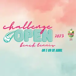 FGBT25 - CHALLENGE OPEN BEACH TENNIS - ETAPA CHALLENGE - Dupla Feminina C