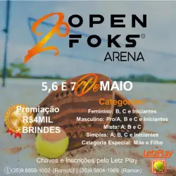 2º OPEN FOKS ARENA  - DUPLA FEMININA C