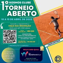 Torneio Aberto - Kosmos - Pré-Quali - ITF WorldTennis Tour