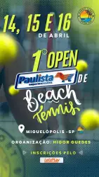 1: Open Paulista de Beach Tenis em Miguelopolis . - Feminino Iniciante