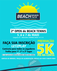 2º OPEN BT BEACH SPORTS TIETÊ - Mista C