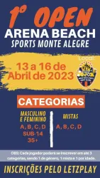 1º Open Arena Beach Monte Alegre - MISTA - Categoria D