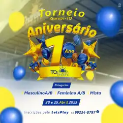TORNEIO ANIVERSARIO DE UM ANO GURUPI  - MASCULINO B