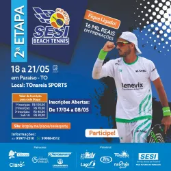 2ª ETAPA CURCUITO SESI DE BEACH TENIS  - ETAPA TONAREIA - PARAISO - Masculino D