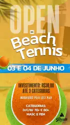 OPEN BEACH TENNIS - ATENAS  - Dupla Mista D