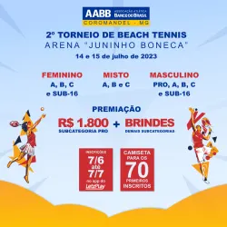 2º Torneio de Beach Tennis Arena "Juninho Boneca" - 2º Torneio AABB - AJB - Misto A + B