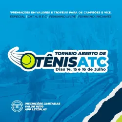 Torneio Aberto de Tênis ATC 2023 - Categoria Masculino Especial