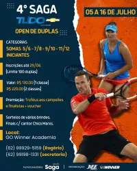 4º SAGA TUDO OPEN DE DUPLAS - DUPLAS MISTAS - SOMA 7/8
