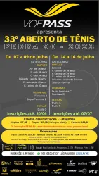 33º Aberto de Tênis 2023 (5ª) - Pedra 90 - Ribeirão Preto - CFTRP - Categoria - Feminina Livre (B e C)