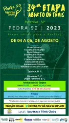 34º Aberto de Tênis 2023 - Pedra 90 - Ituverava - Categoria - Dupla A