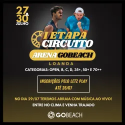 Circuito Arena GoBeach Loanda 🎾 I etapa - MASCULINA A