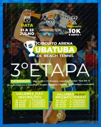 3ª Etapa Circuito Arena Ubatuba de Beach Tennis - Masculina PRO/A