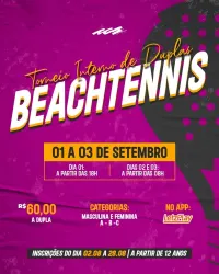 TORNEIO INTERNO DE BEACH TENNIS 2023 - DUPLAS - FEMININO C