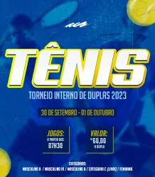TORNEIO INTERNO DE TÊNIS - DUPLAS CCB 2023 - CATEGORIA C LIVRE