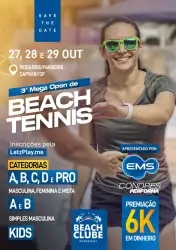 3ª MEGA OPEN DE BEACH TENNIS - APRESENTADO POR EMS CONDRES PERFORMA - Masculino B