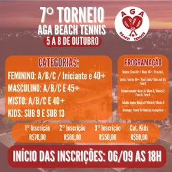 7º Torneio AGA BEACH TENNIS