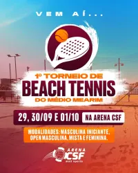 I torneio de Beach Tennis do Médio Mearim (ARENA CSF) - Masculina Iniciante