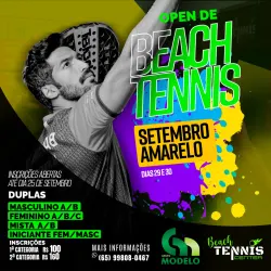 Open de Beach Tennis Setembro Amarelo  - FEMININO INICIANTE