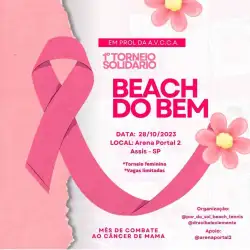 1º TORNEIO SOLIDARIO - BEACH DO BEM - EM PROL DA  A.V.C.C.A - CATEGORIA INICIANTE