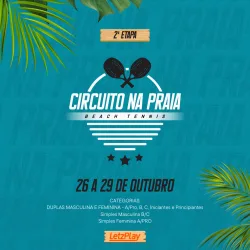 2 Etapa Circuito Beach Tennis Na Praia - Duplas Masculino Iniciante
