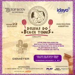 Circuito Deusas do Beach Tennis - Etapa Deméter - Feminino B/A