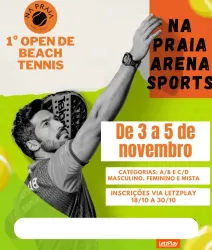 1º OPEN DE BEACH TENNIS NA PRAIA - FEMININO C/D
