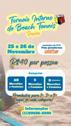  TORNEIO INTERNO BEACH TENNIS SJTC  - FEMININO D
