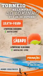 TORNEIO RELÂMPAGO DE BEACH TENNIS DO LOKINHO - MISTA LIVRE