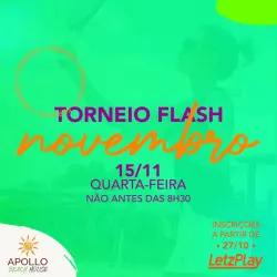 Torneio Flash Novembro 23 - Flash Setembro 2023 - Masculino Iniciante