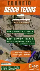 Torneio Beach Tennis - Okka Beach - "Beach Tennis - Cat. ""D"" - Masculino"