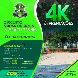 Circuito  Show de Bola de Beach Tennis  - Categoria Feminino C
