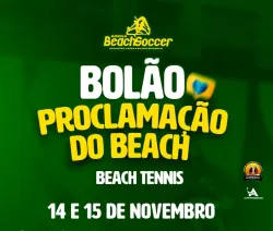 BOLÃO PROCLAMAÇÃO DO BEACH TENNIS  - CATEGORIA FEMININO INICIANTE